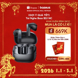  Tai Nghe Baseus Bass BS1 NC Chủ Động Khử Tiếng Ồn ANC Bluetooth 6.0 Âm Thanh Hi-Res Chuẩn LDAC 