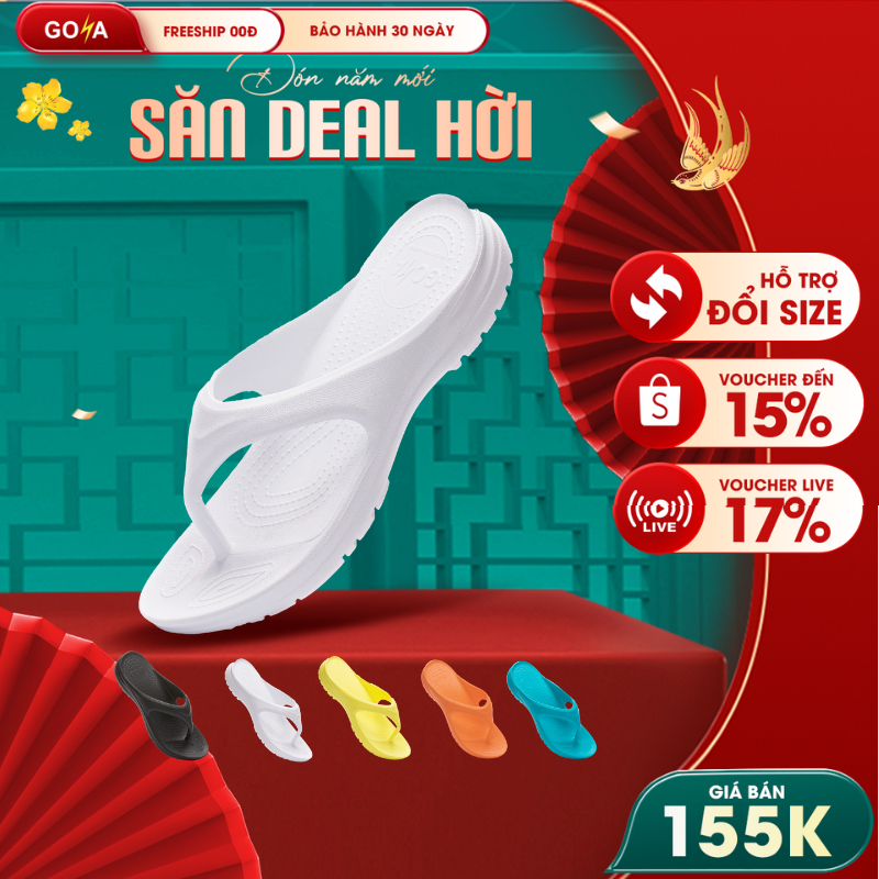 Dép Thể thao chạy bộ Goya Flip GF23 full màu 05 - Công nghệ Eva Foam siêu nhẹ êm, matxa bàn chân, ch
