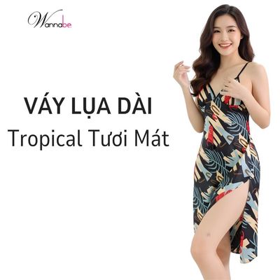 Váy ngủ nữ WANNABE đầm ngủ có mút đệm ngực thoải mái thả rong mà V1 vẫn căng đầy quyến rũ DNS77