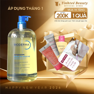  Dầu tắm và dưỡng ẩm dành cho da khô da nhạy cảm Bioderma Atoderm Huile De Douche 1L 