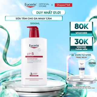  Sữa Tắm Cho Da Nhạy Cảm Eucerin pH5 Sensitive Skin Washlotion 1000ml 