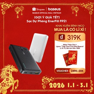  Pin dự phòng Baseus EnerFill FP21 10000mAh 22.5W Bao gồm cáp TypeC sang C sạc nhanh 