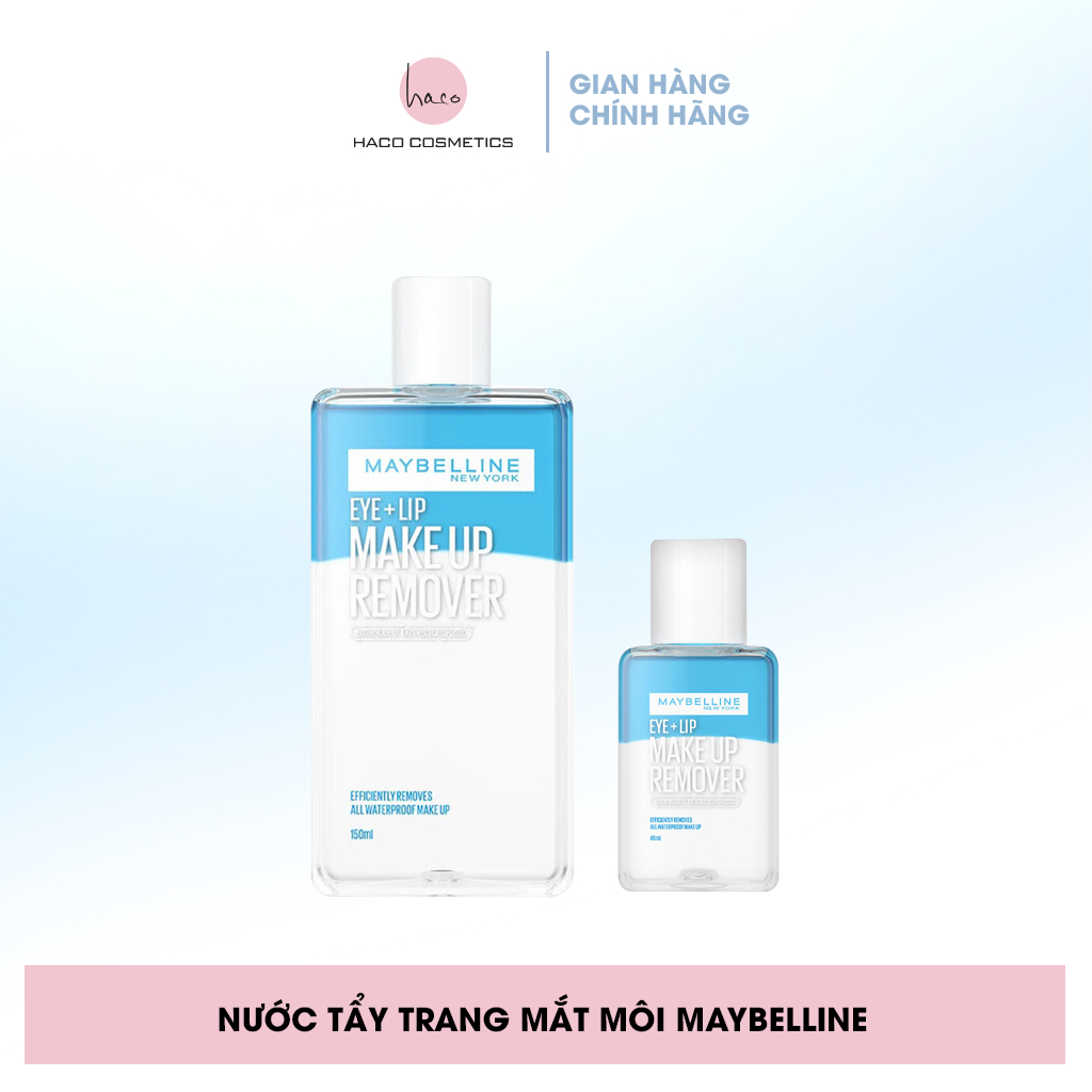 Nước Tẩy Trang Mắt Và Môi Chuyên Dụng 2 Lớp Maybelline 150Ml