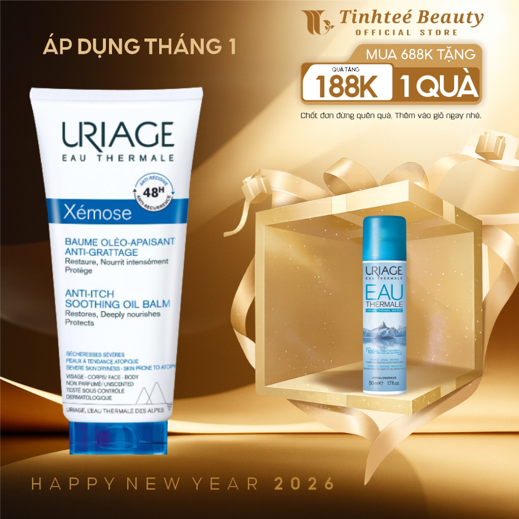 Dầu sáp dưỡng ẩm cho da khô, chàm URIAGE XÉMOSE BAUME OLEO-APAIS ANTIGR 200ml