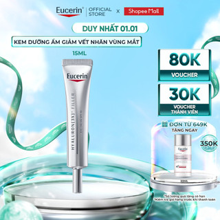  Kem dưỡng giảm nếp nhăn vùng mắt Eucerin Hyaluron  3X + Filler Eye Cream SPF15 15ml 