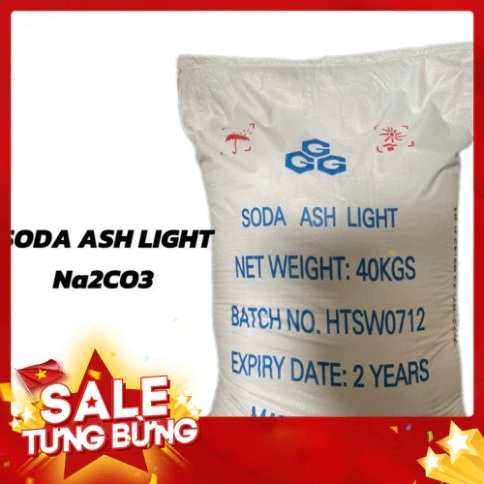 ( hoachatvn ) 1kg - Bột soda Na2CO3, Bột Soda Công nghiệp, Công Dụng Tẩy Rửa, Nguyên Liệu Sản Xuất X