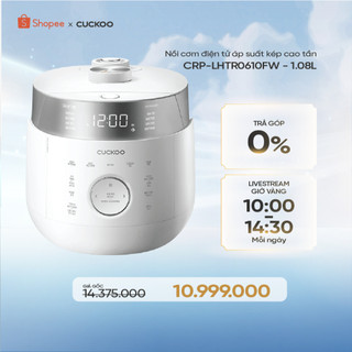  Nồi Cơm Điện Tử Áp Suất Kép Cao Tần CUCKOO CRP-LHTR0610FW - Phiên bản Nội Địa - Hàng chính hãng 