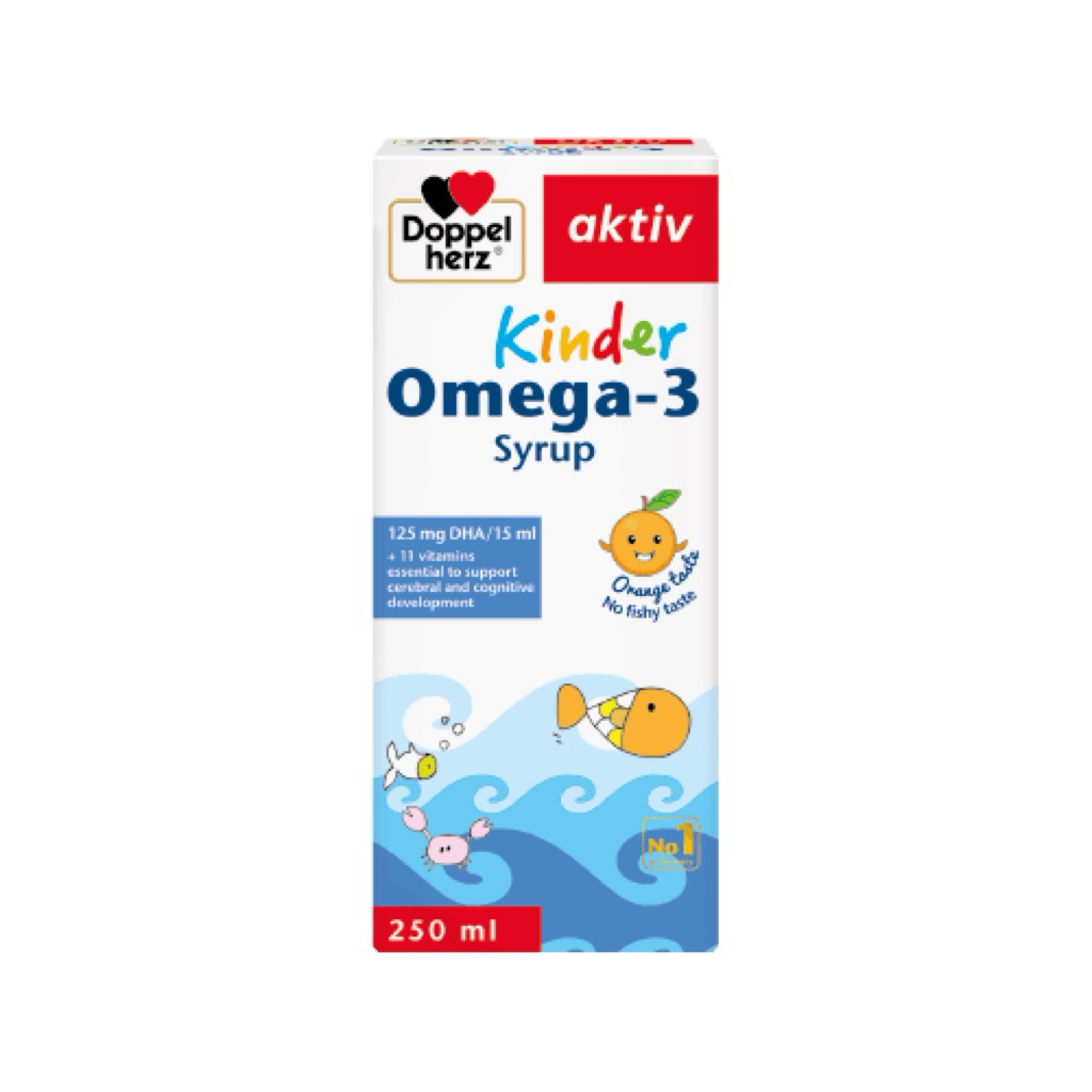 TPBVSK Doppelherz Aktiv Kinder Omega 3 syrup cho bé từ 1 tuổi 250ml