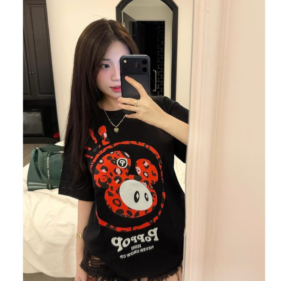 ( MẪU MỚI ) Áo Thun POPPOP Chất Cotton 100% Dày Dặn - Áo Thun Nam Nữ Hình Poppop