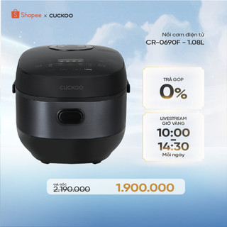  Nồi cơm điện tử Cuckoo 1.08L CR-0690F màu Đen nhiều chế độ nấu - Bảo hành 2 năm- Hàng chính hãng Cuckoovina 