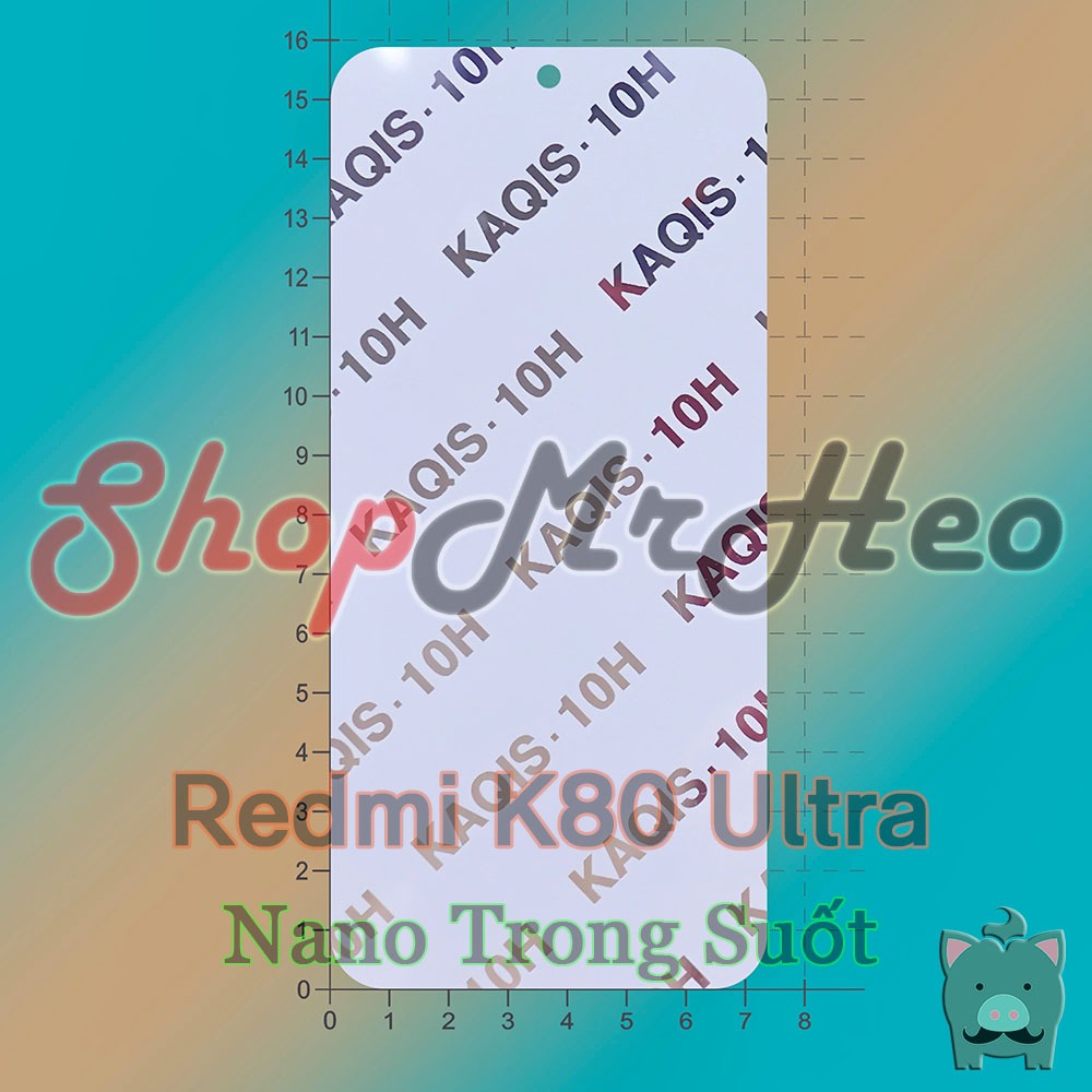 Dán Cường Lực Dẻo Nano / PPF Redmi K80 Ultra – Trong & Nhám, Vân Tay OK