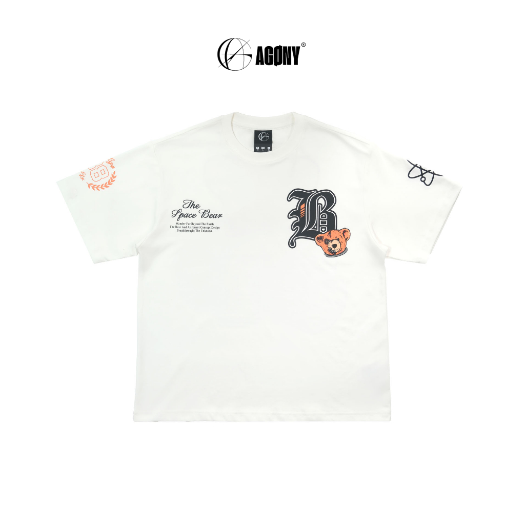 Áo Thun Gấu Phi Hành Gia Space Bear NASA Trắng – AGONY STORY