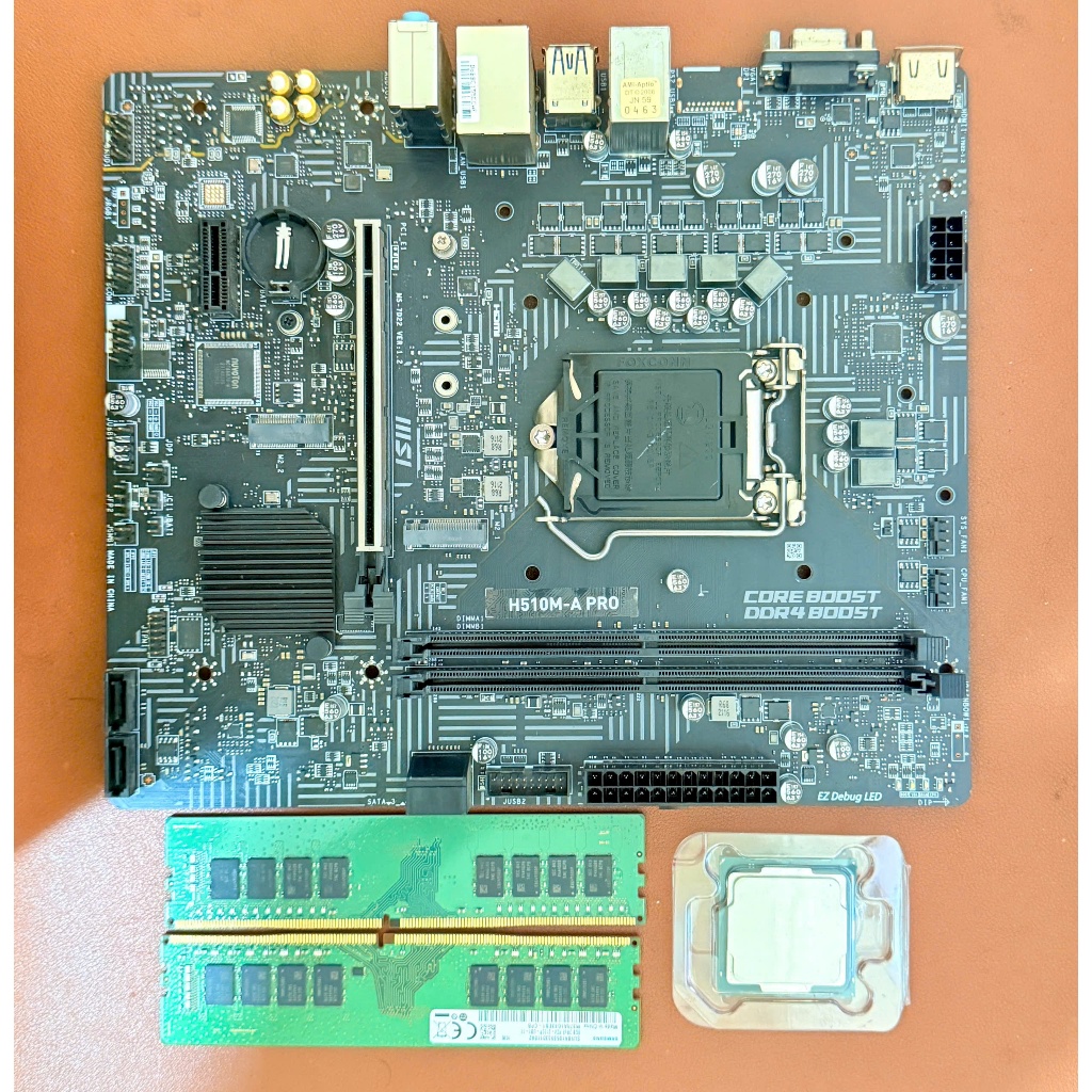Combo Mainboard MSI H510M-A PRO DDR4/CPU Intel Core i3 10105/Ram 16G