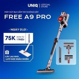  Máy hút bụi cầm tay không dây UNIQ Free A9 Pro máy hút bụi mini gia đình đa năng cây hút bụi xe ô tô ga giường sofa nệm 