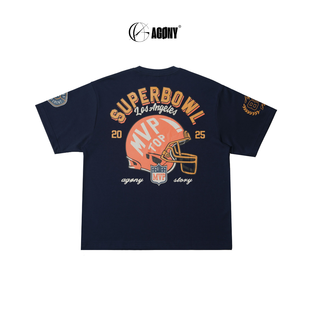 Áo Thun Los Angeles Superbowl MVP TOP Xanh Navy – AGONY STORY