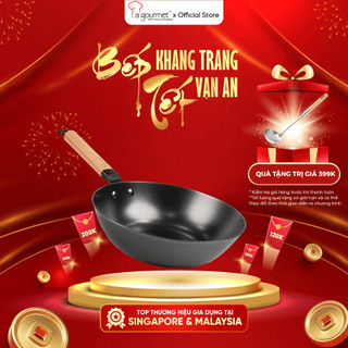  Chảo gang đúc công nghệ mới La gourmet NitriganTM 20cm   siêu bền  dùng được bếp từ tốt cho sức khỏe 