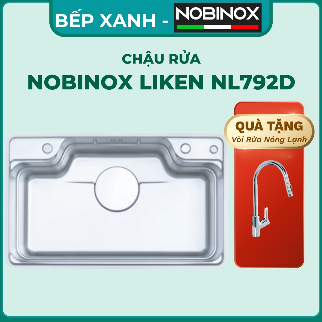 CHẬU RỬA BÁT NOBINOX LIKEN NL792D Bảo Hành 10 Năm