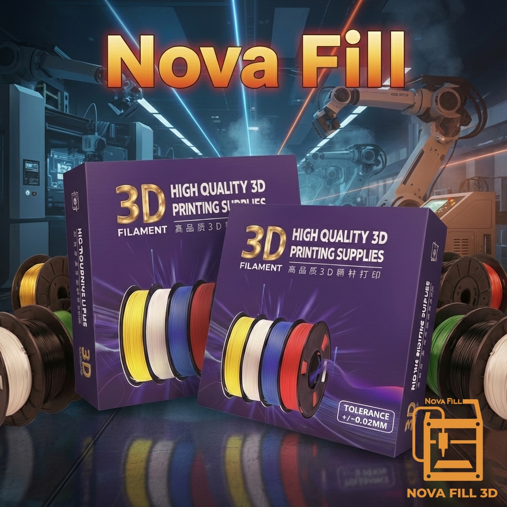 Nhựa in 3D Nova Fill PETG Nova Fill 1.75mm lô hàng mới lõi nhựa nâng cấp R3D [Giá sỉ ][Petg] Từ Nova