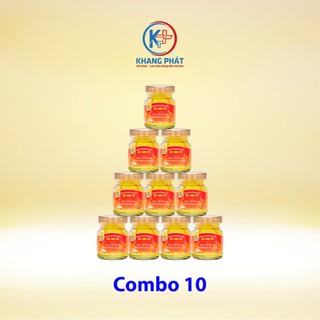 Combo 10 hũ NƯỚC YẾN CHƯNG ĐÔNG TRÙNG HẠ THẢO 386mg Dược Khang Phát Bổ dưỡng Tăng cường sức khỏe (10 hũ x 70ml)