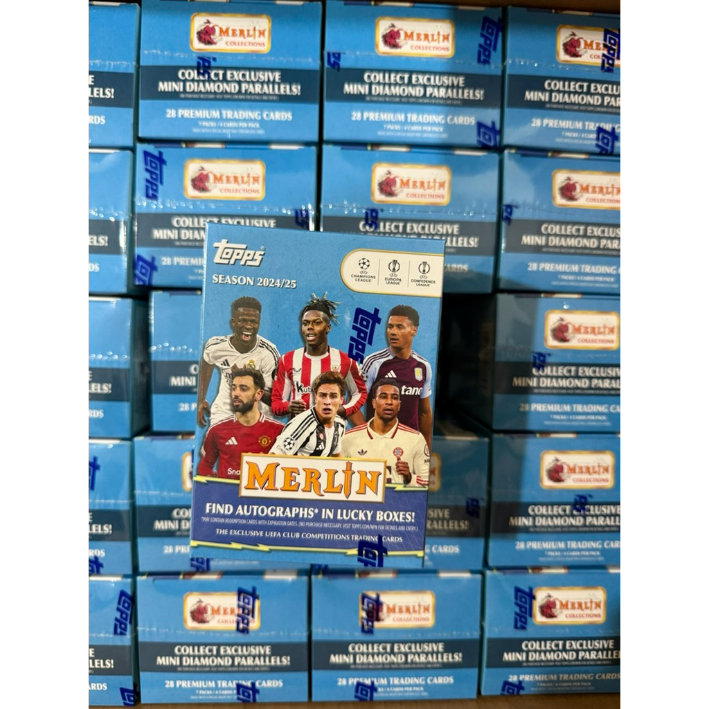 Hộp thẻ Topps UEFA Merlin Blaster 2024/25