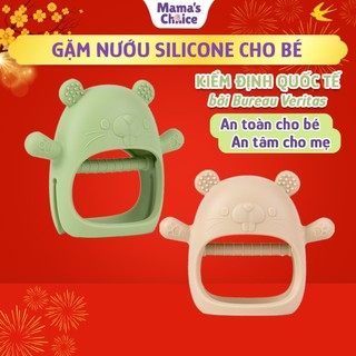  Gặm Nướu Mama's Choice Cao Cấp Cho Bé Kiểm Định An Toàn Quốc Tế Chất Liệu Silicone Bạch Kim Có Hộp Bảo Quản 