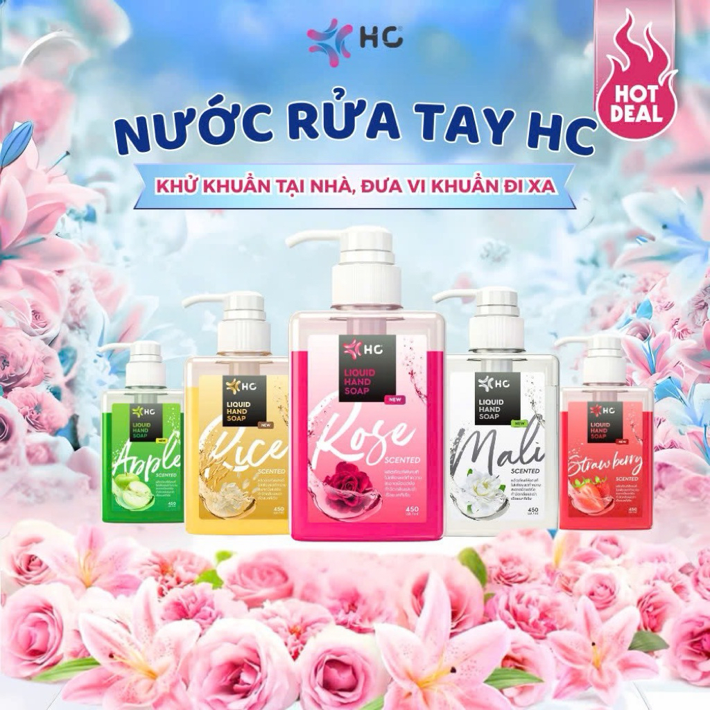 (Hàng nhập khẩu )Nước Rửa Tay Thơm HC-450ml-Thái Lan