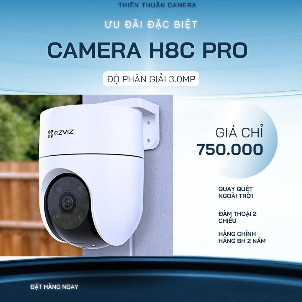 CAMERA EZVIZ H8C PRO 3MP ( HÀNG CHÍNH HÃNG ) BẢO HÀNH 24 tháng