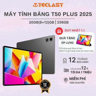   SIÊU PHẨM MỚI  Máy Tính Bảng TECLAST T50 PLUS 2025 20GB 8+12  256GB| FHD 11” | 8000mAh| Chip Unisoc T7280 - BH 12 tháng 