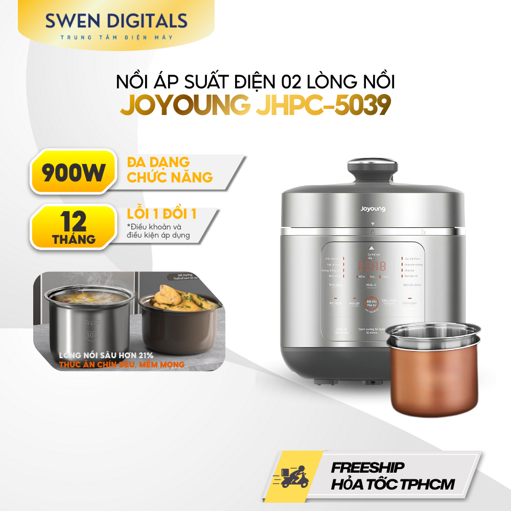 Nồi cơm áp suất 5L Joyoung JHPC-5039- BH chính hãng 24 tháng