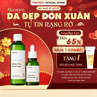  CB 210ML & 50ml  Combo ma:nyo Bifida Cica Herb Toner 210ml & ma:nyo Bifida Cica Herb Serum 50ml chăm sóc da 