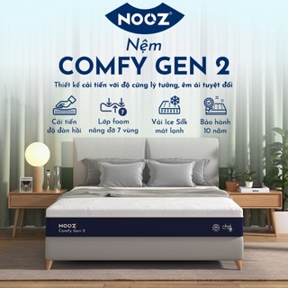  Nệm NOOZ Comfy Gen 2 Nệm Foam Cao Su Thiên Nhiên Với Base Foam 7 Vùng Nâng Đỡ 