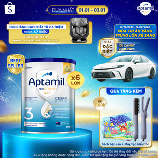   CƠ HỘI TRÚNG XE CAMRY  CB6 Sữa bột Aptamil Kid Cesarbiotik New Zealand số 3 - Synbiotic độc quyền cho bé từ 2-6 tuổi 