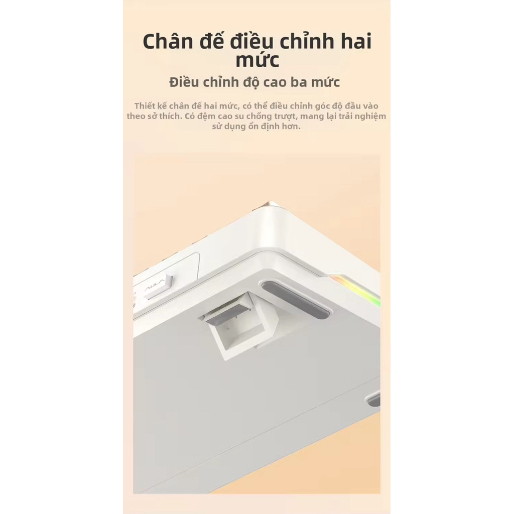 Bàn phím cơ AULA F108 Pro  Fullsize- 3 Mode, Hotswap, RGB, Màn hình thông minh, Núm xoay tiện lợi | BigBuy360 - bigbuy360.vn