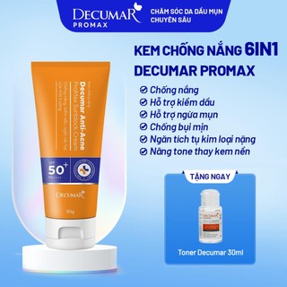  Kem chống nắng ngừa mụn sáng da ngăn nám sạm Decumar Promax 50g - DPS01 