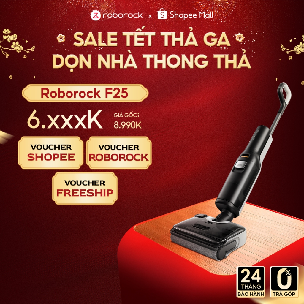 Roborock F25 máy hút bụi lau nhà cầm tay không dây