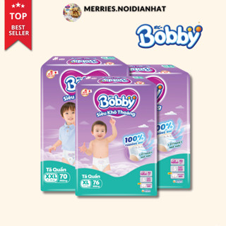   FBS  Tã bỉm quần Bobby Ultra Siêu Khô Thoáng – Siêu Mỏng Thấm Hút Bé Thoải Mái Cả Ngày M L XL XXL 