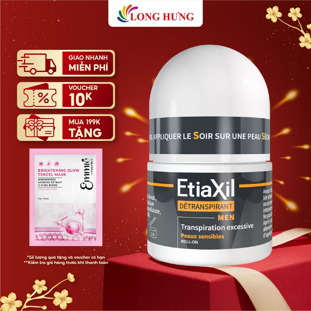 Lăn khử mùi nam EtiaXil Detranspirant Men (15ml)