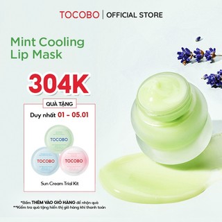  Mặt nạ dưỡng môi bạc hà làm dịu và phục hồi Tocobo Mint Cooling Lip Mask 20ml 