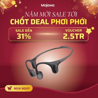  Tai Nghe Bơi lội Mojawa RunPlus Màu Đen - Chống Nước - 32GB - Phù Hợp Gym Bơi Chạy Bộ 