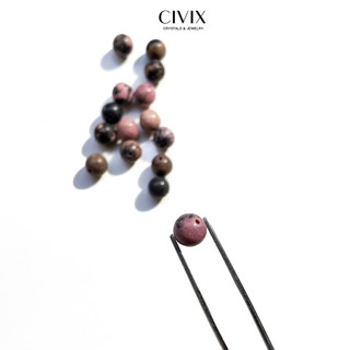 Hạt xâu vòng Rhodonite
