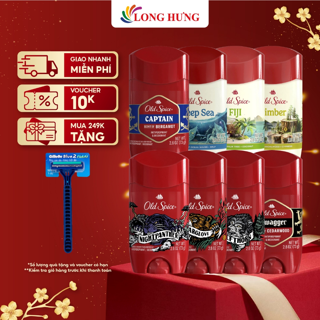 Sáp khử mùi Old Spice Antiperspirant/Deodorant (73g)