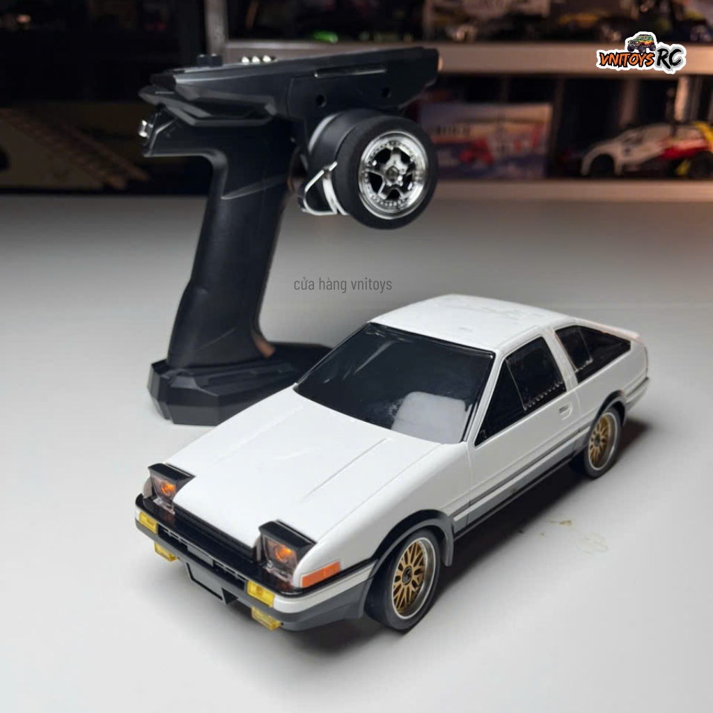 Xe Drift Điều Khiển Từ Xa AE86 LDRC LD1801 PRO – 1/18, Cầu Sau RWD, Tặng 2 Bộ Bánh, gyro, vnitoys