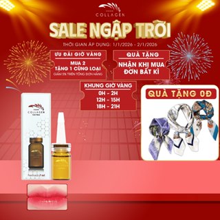  Tinh chất dưỡng môi sau phun xăm Vieskin Collagen GoldShine collagen tươi dưỡng màu sắc nét tự nhiên căng bóng 7ml 