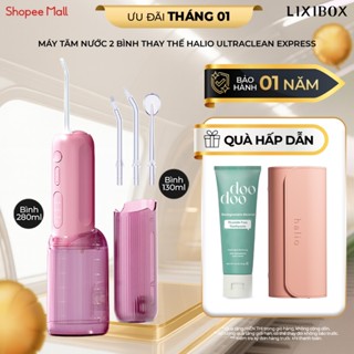  Máy Tăm Nước 2 Bình Thay Thế Halio UltraClean Express Hydro Floss - Kèm Túi Da 