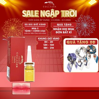  Tinh chất Vieskin Collagen Luxury dưỡng môi sau phun xăm collagen tươi dưỡng lên màu sắc nét siêu căng bóng lọ 7ml 