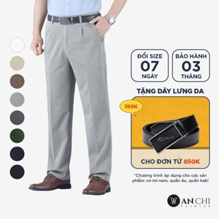  Quần kaki nam trung niên chất vải cotton nhập khẩu cao cấp ANCHI - ACKKcotton2023 