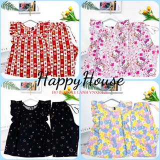  Đồ tole nữ mặc nhà Bộ Lanh Lửng Cánh Tiên VNXK 45-75kg chất tole 2 da loại 1 mịn mát 