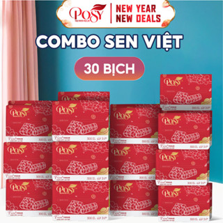   Live Kol-Posy  Thùng 30 Gói Giấy Ăn Rút Posy Lotus 300 Tờ 3 Lớp Mềm Mịn Thân Thiện Với Làn Da 