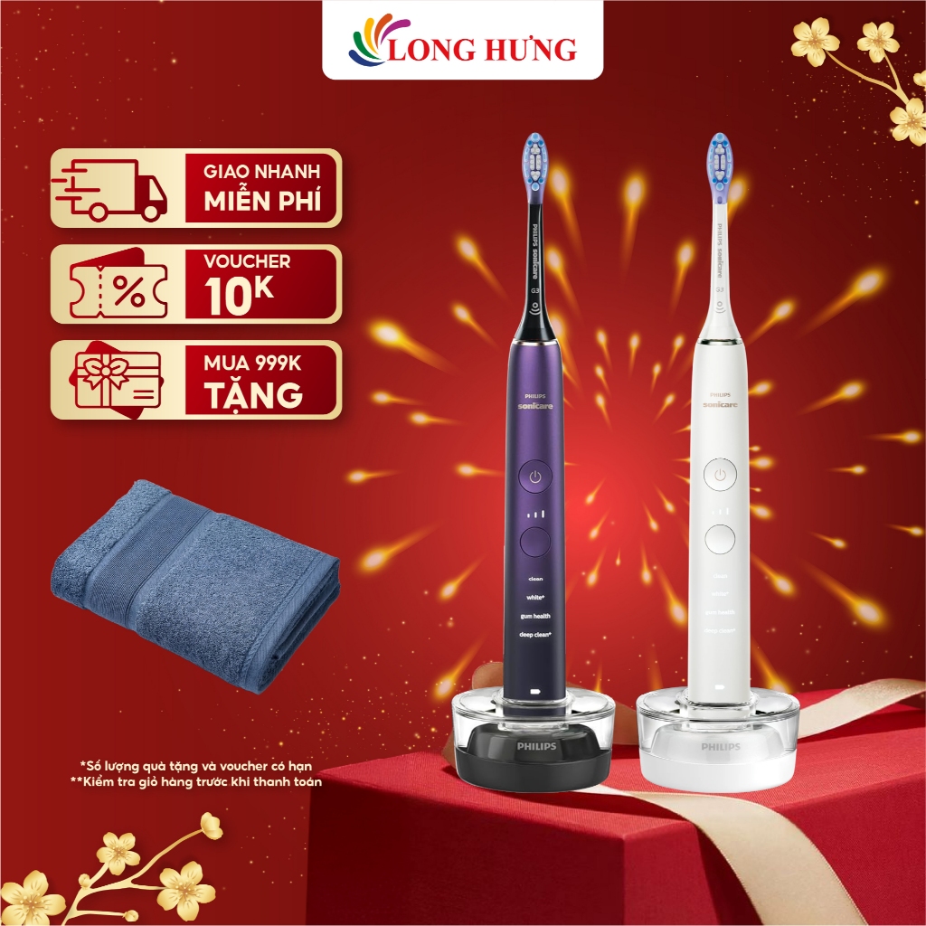 Bàn chải điện Philips Sonicare DiamondClean 9000 Series HX9911 - Hàng chính hãng