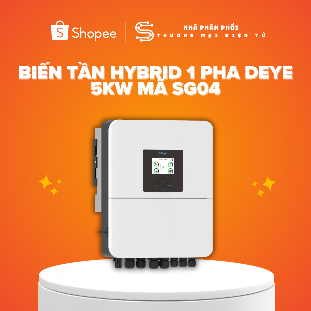Biến tần 5kW hãng Deye, SUN-5K-SG04LP1-EU-SM2